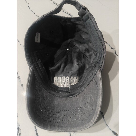 NEW Harbor Freight Hat Stores Baseball Cap, Weathered, Grey/black Adjustable - Picture 7 of 8